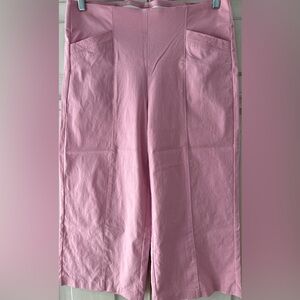 Counterparts Pink Wide-Leg Capri Pants